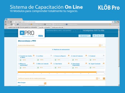 KLOB PRO SISTEMA DE CAPACITACION